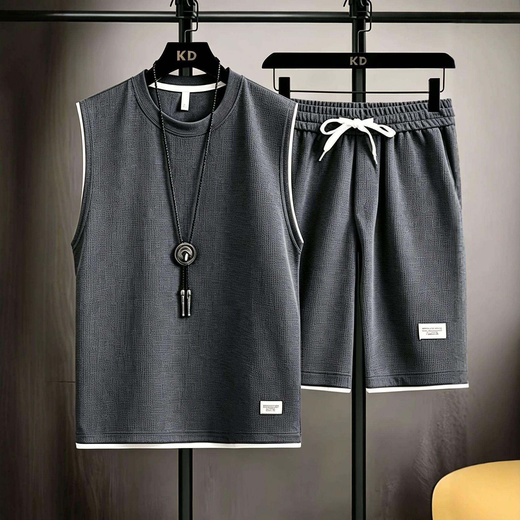 Mens Fashion Summer - Conjunto de chaleco deportivo de verano
