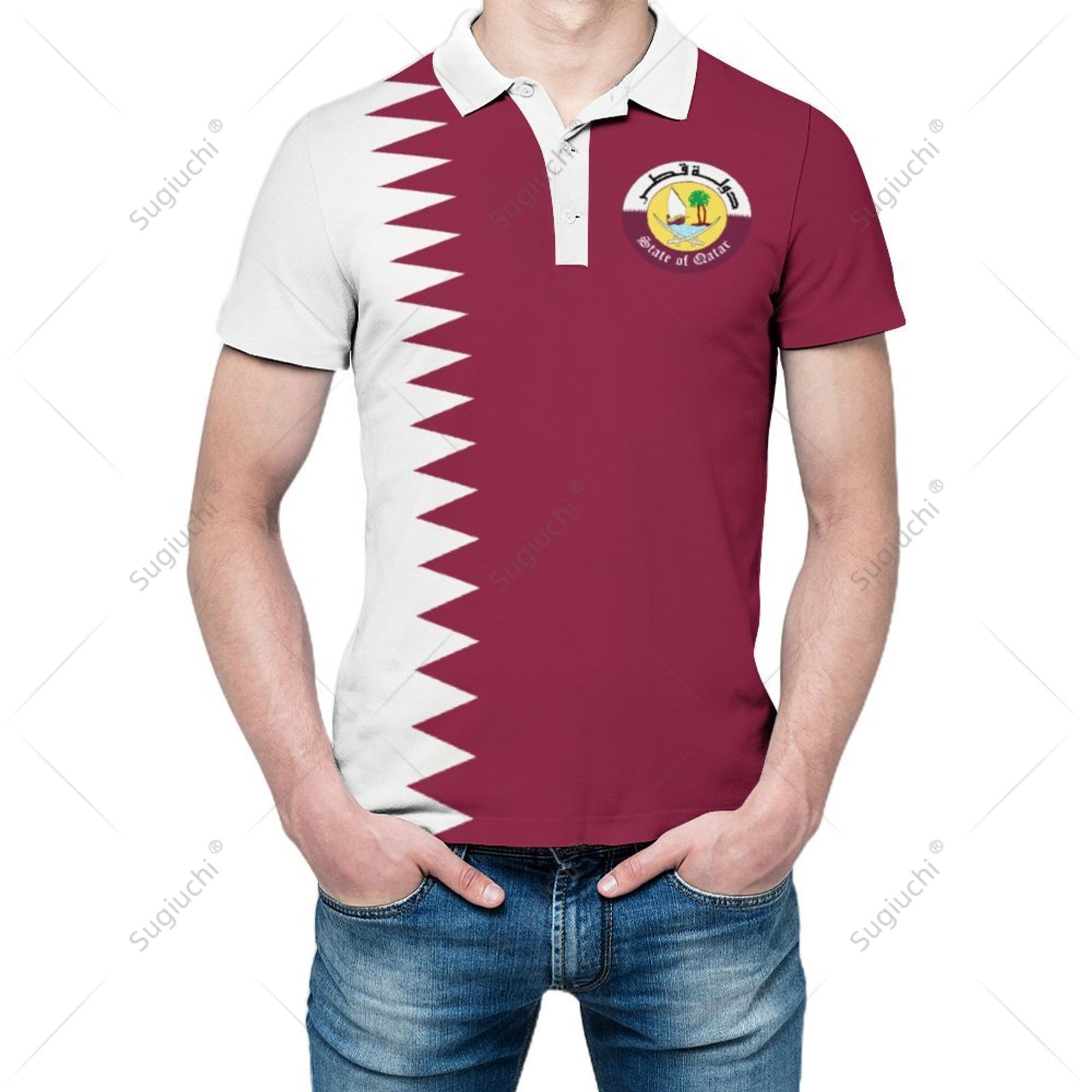 Men'S Fashion Qatar - Polo Unisex con Estampado 3D de