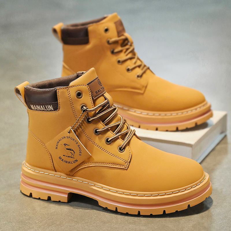 Yellow Men'S Fashion - Botas altas clásicas para hombre, botas