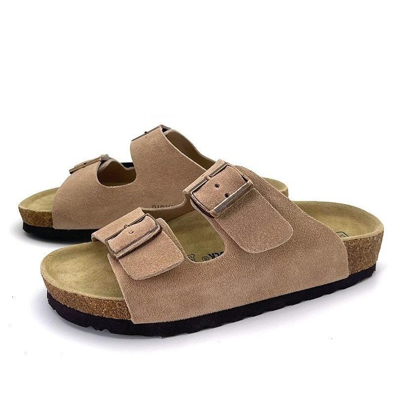 Mens Fashion Mullet - Pantuflas de Plataforma de Cuero de