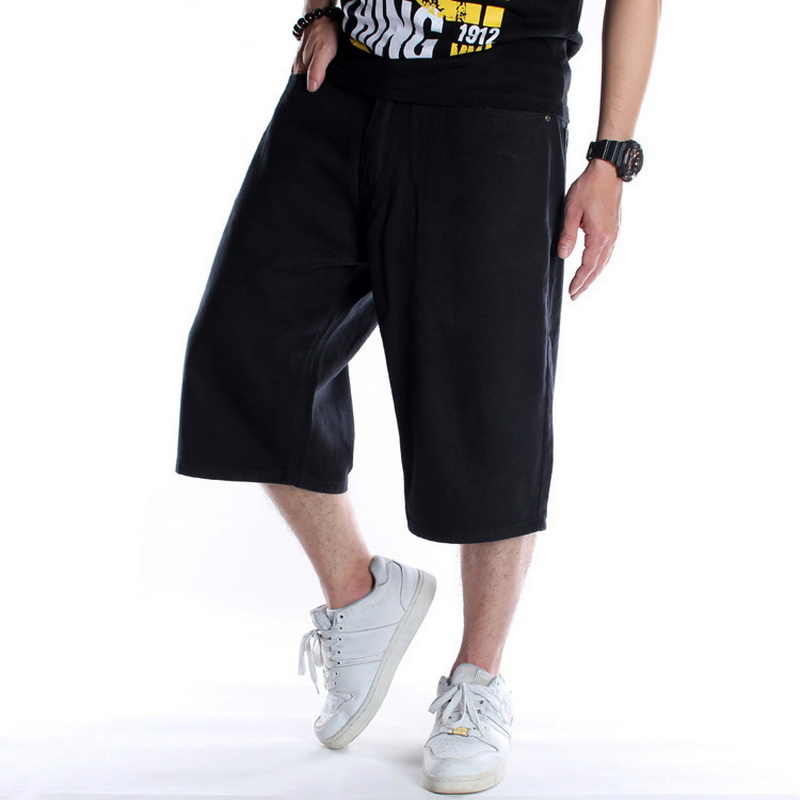 Men'S Fashion With Baggy Jeans - Pantalones cortos de Hip Hop para