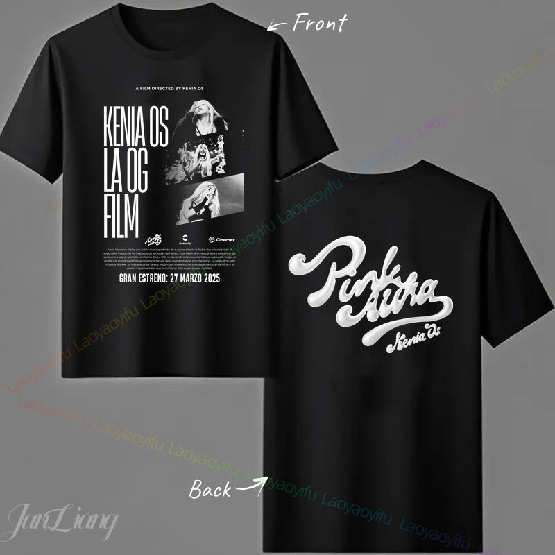 Men'S Fashion Pink Shirt - Camiseta Gráfica del Álbum Pink Aura