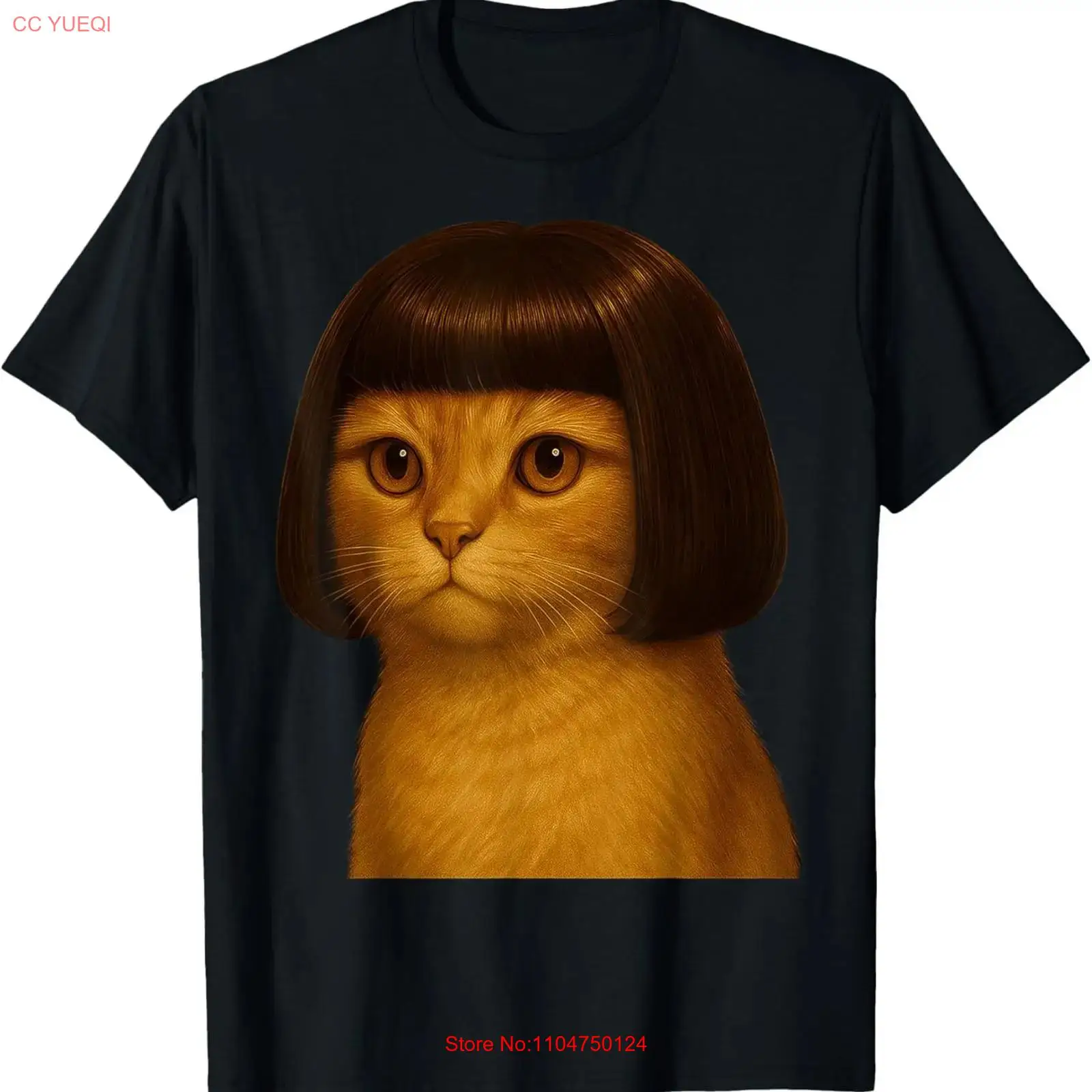 Men'S Fashion Haircuts - Camiseta con diseño de gato divertido