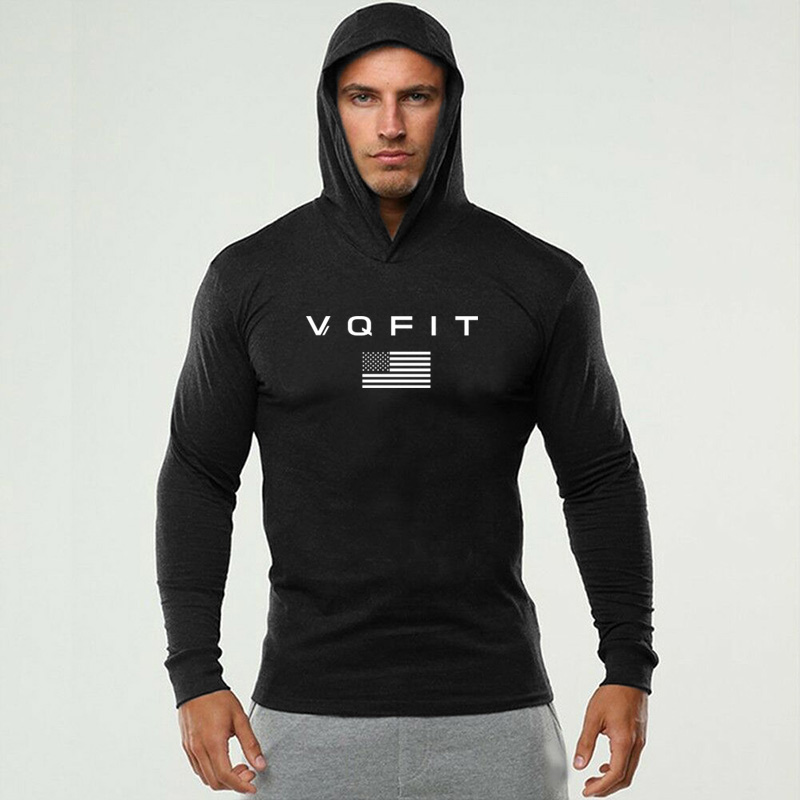 Muscle Tee Workout - Camisetas con Capucha para Hombre, Camisetas