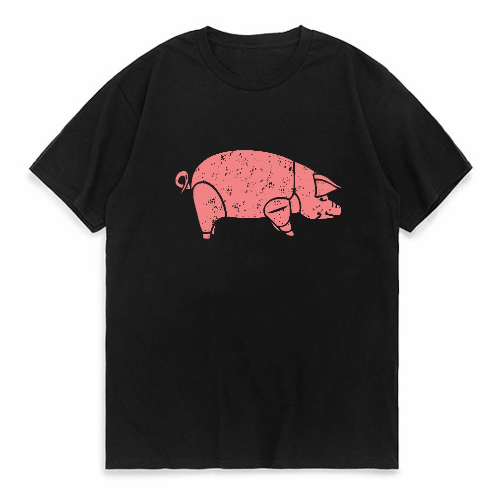Men'S Fashion Pink Shirt - Camiseta gráfica con estampado de animales