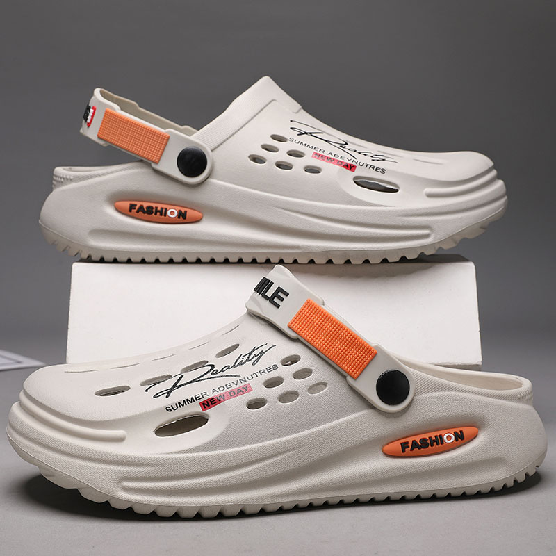 Mens Fashion Mullet - Zapatillas de hombre EVA con orificios,