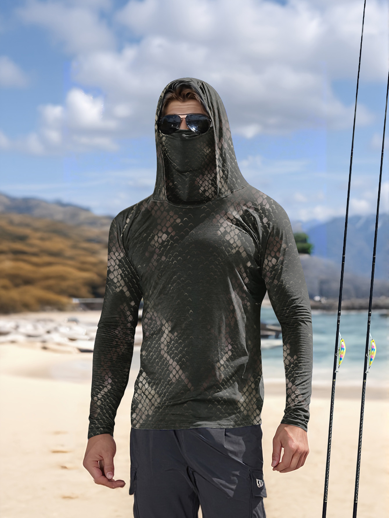 Mens Fashion Summer - Camisa de Pesca para Hombre con
