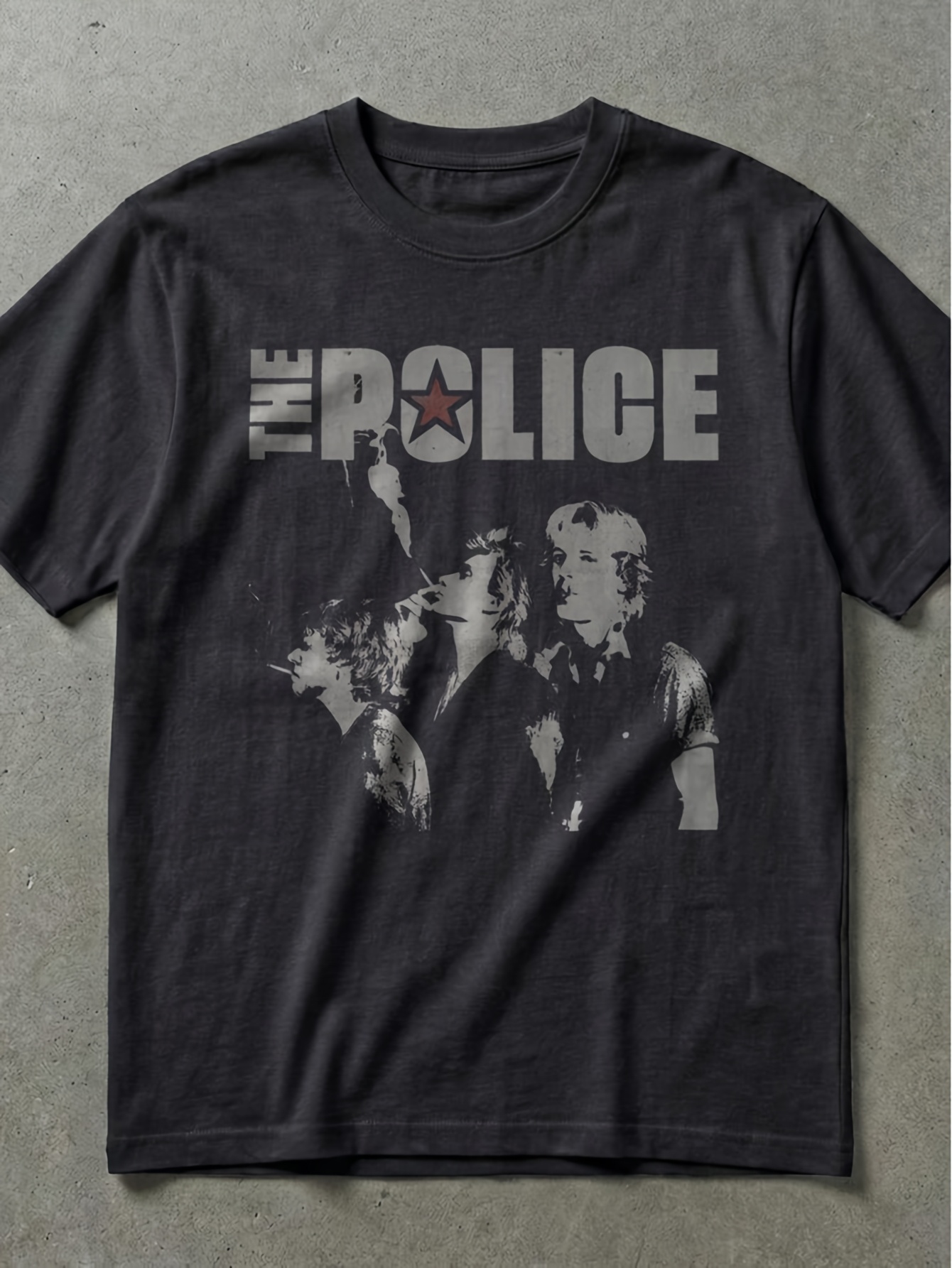 Men'S Fashion 70S - Camiseta retro The Poli Band para
