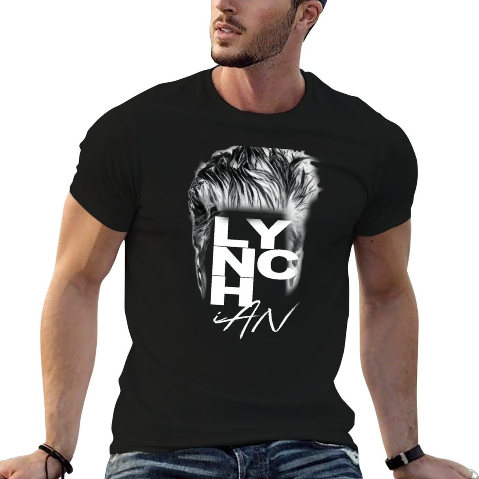 Men'S Fashion Haircuts - Lynch Haircut - Camiseta negra de