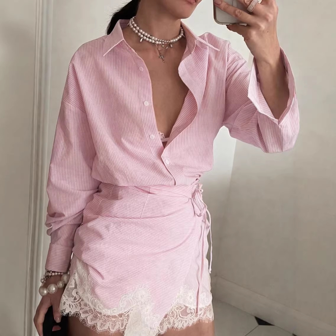 Polo Shirt Slim - Conjunto de Falda y Camisa de
