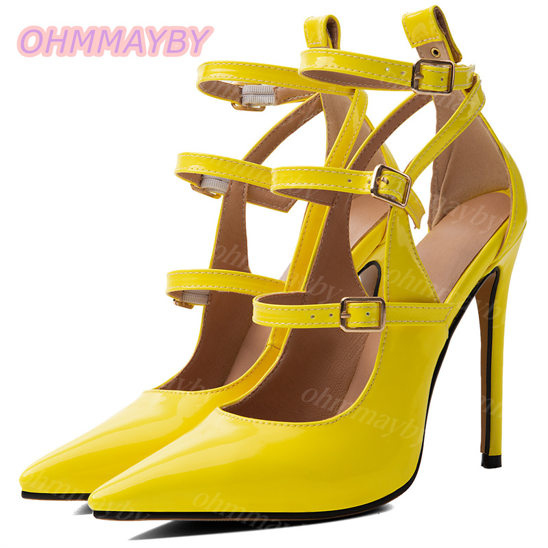 Yellow Men'S Fashion - Zapatos de Tacón Stiletto para Mujer,