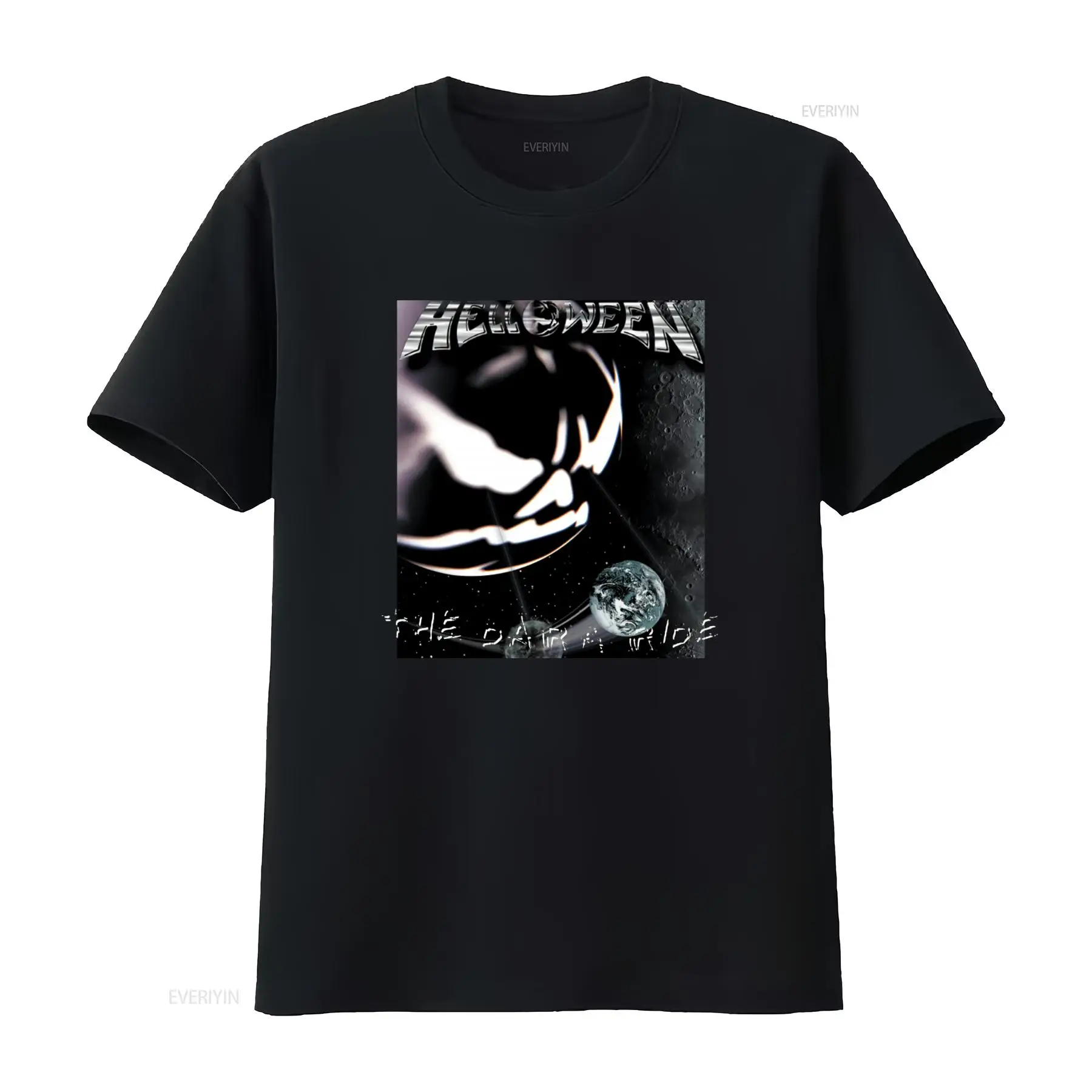 Men'S Fashion Year 2000 - Camiseta Vintage Helloween Album The Dark