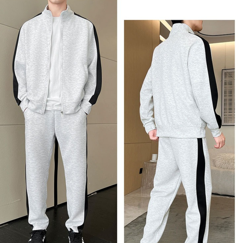 Jacket Mens Fashion - Conjunto deportivo informal de otoño para