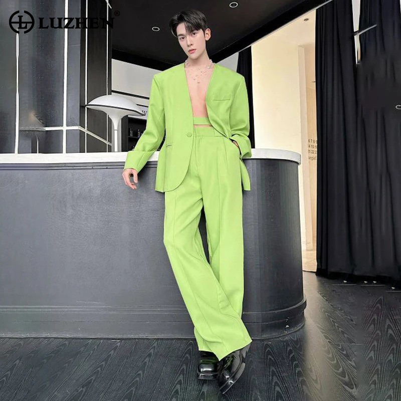 Men'S Fashion Color - LUZHEN 2026 Primavera Nuevo Conjunto de
