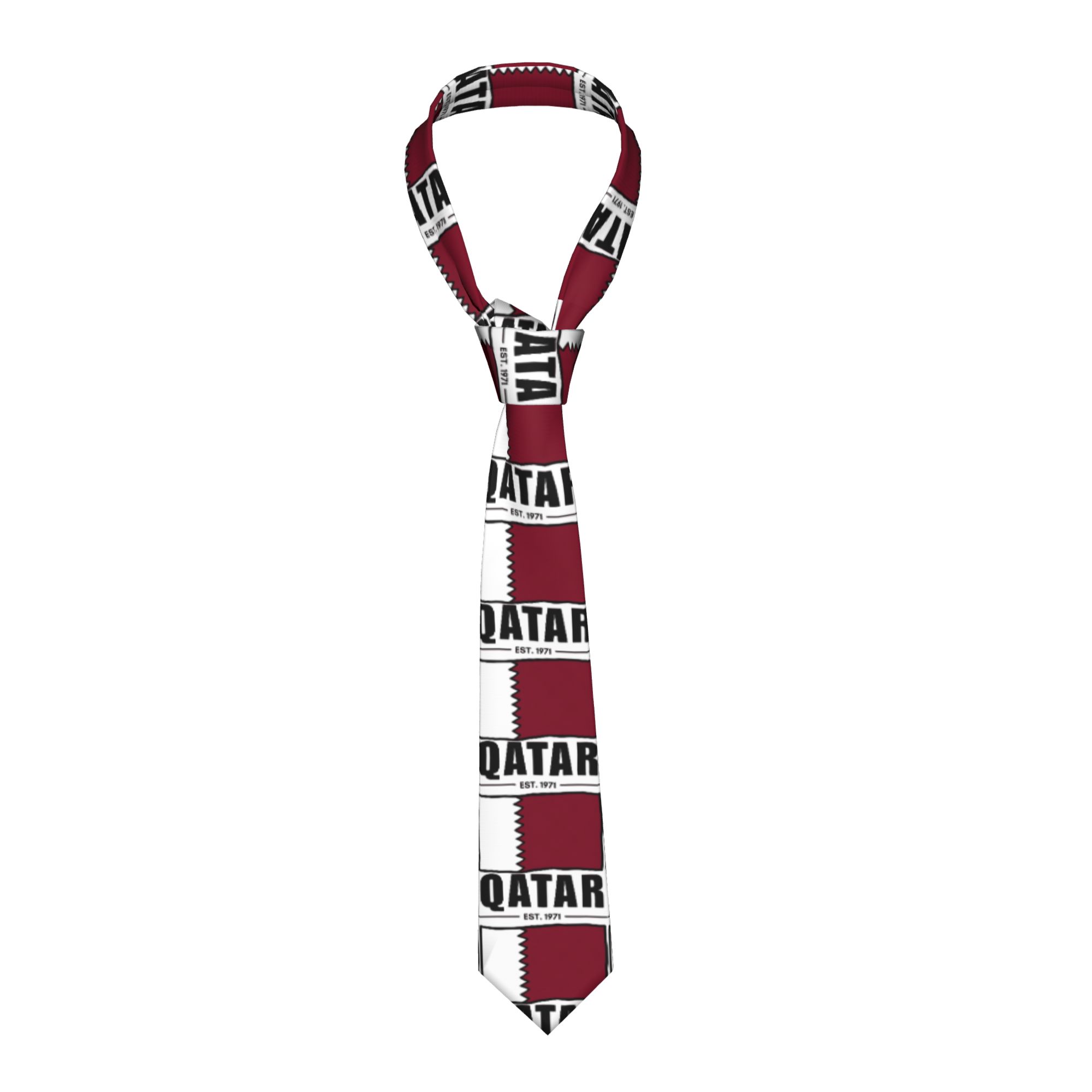 Men'S Fashion Qatar - Corbata con diseño de la bandera