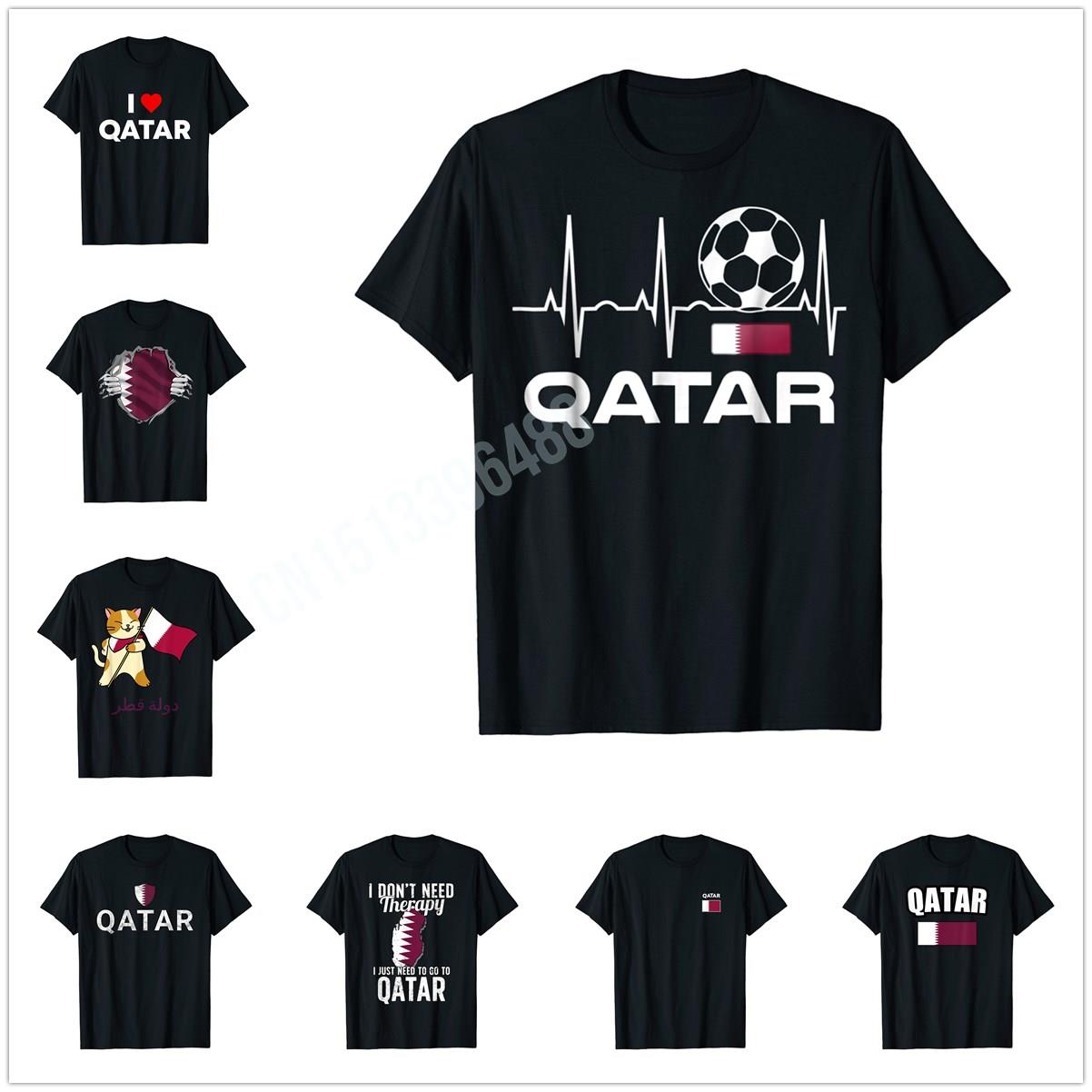 Men'S Fashion Qatar - Camiseta con diseño de la bandera