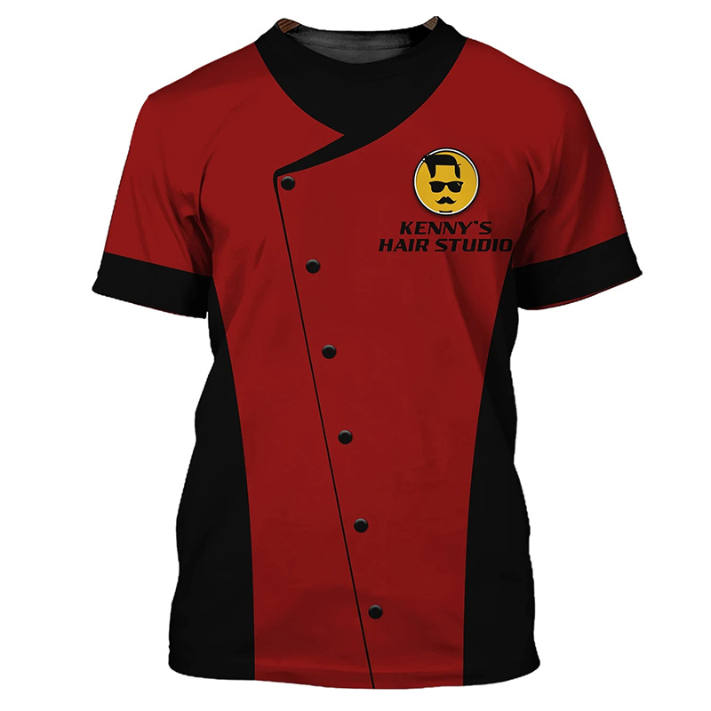 Men'S Fashion Haircuts - Uniforme de peluquero, traje falso, camiseta