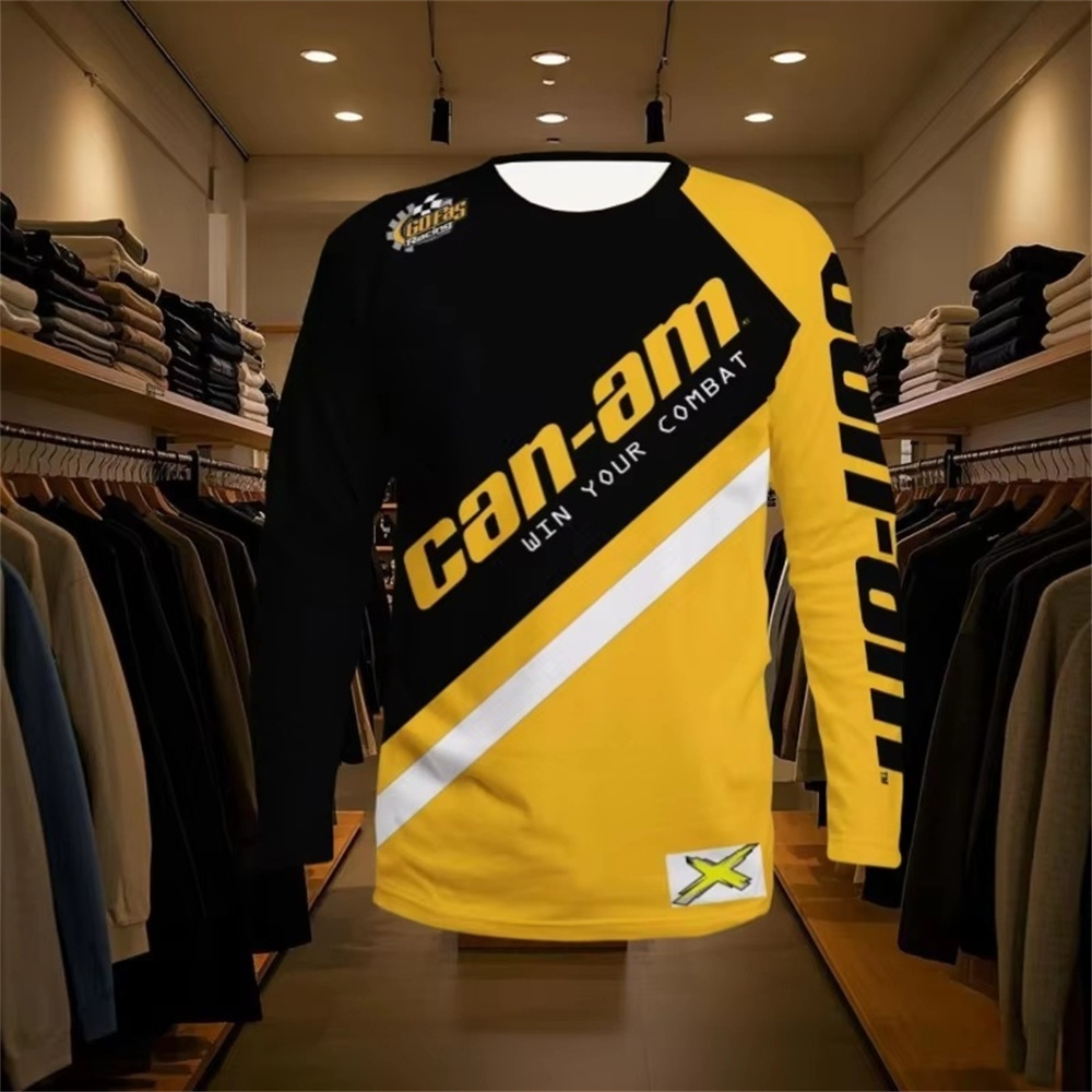 Men'S Tops Fashion - Camiseta de manga larga con cuello