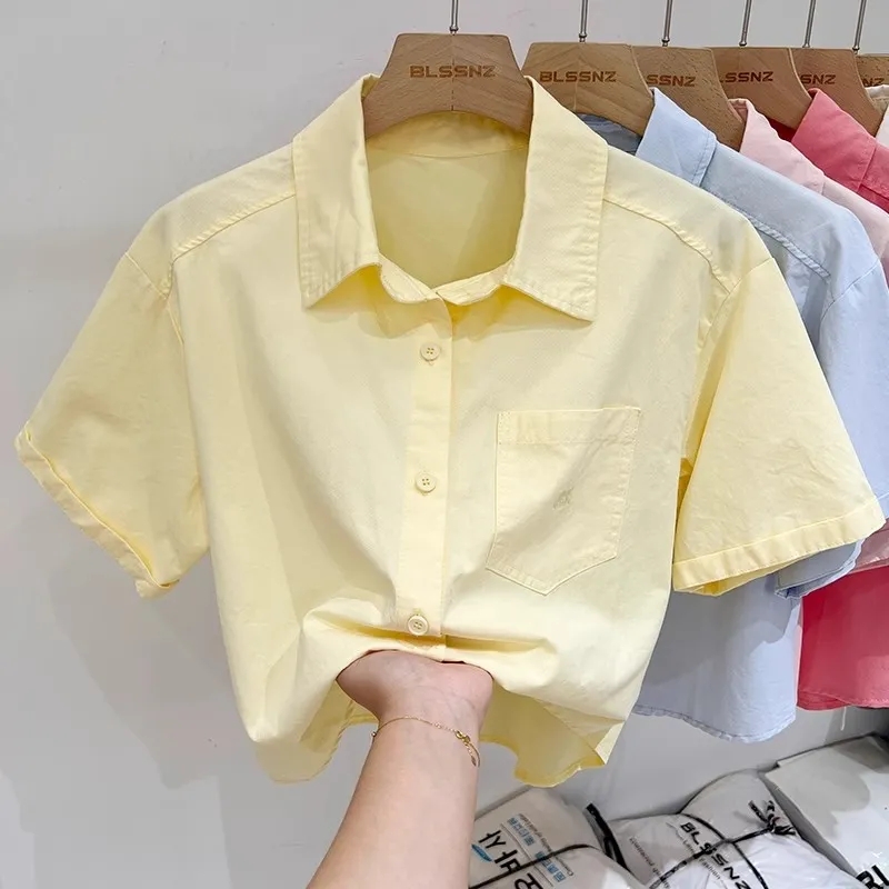 Polo Shirt Slim - Tops de manga corta de algodón