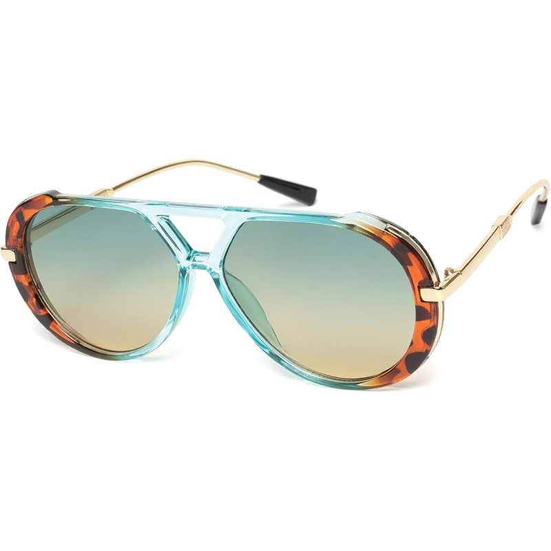 Men'S Fashion 70S - Gafas de Sol de Aviador Retro