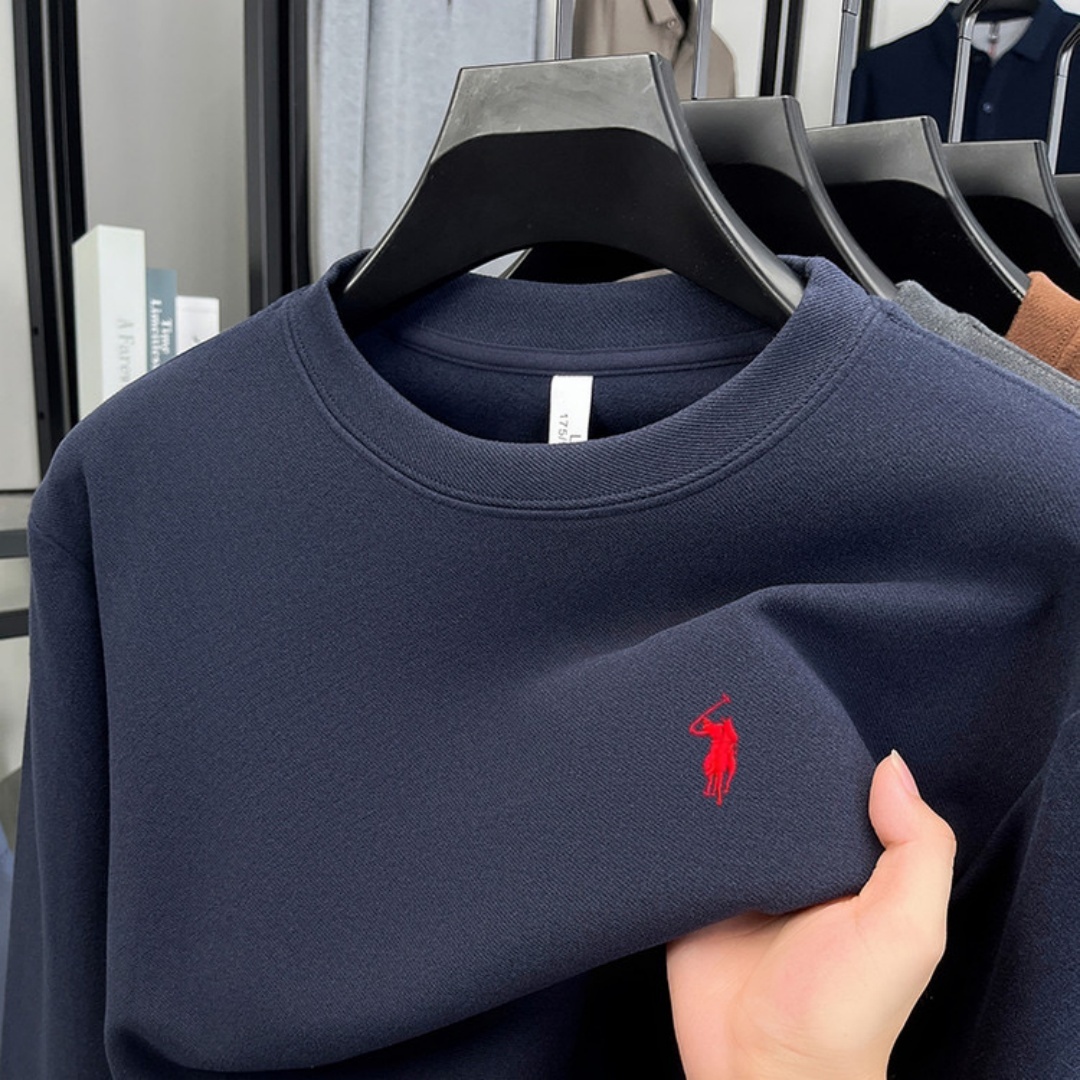 Men'S Tops Fashion - Camiseta de manga larga con cuello