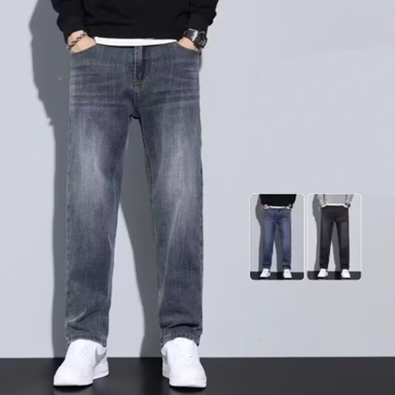 Men'S Fashion With Baggy Jeans - Pantalones Vaqueros de Pierna Recta Holgados