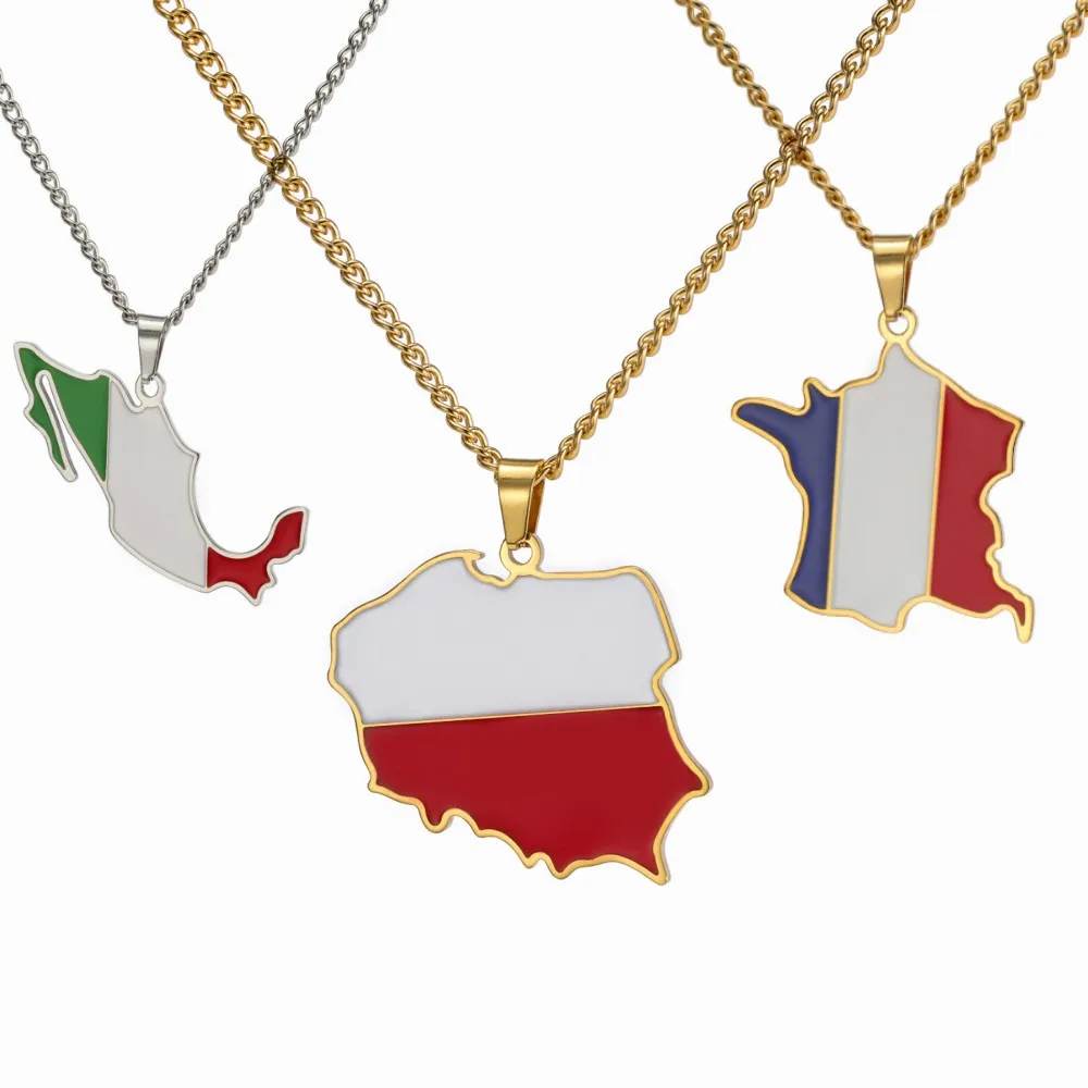 Men'S Fashion Qatar - Dreamtimes Polonia Francia México mapa colgante