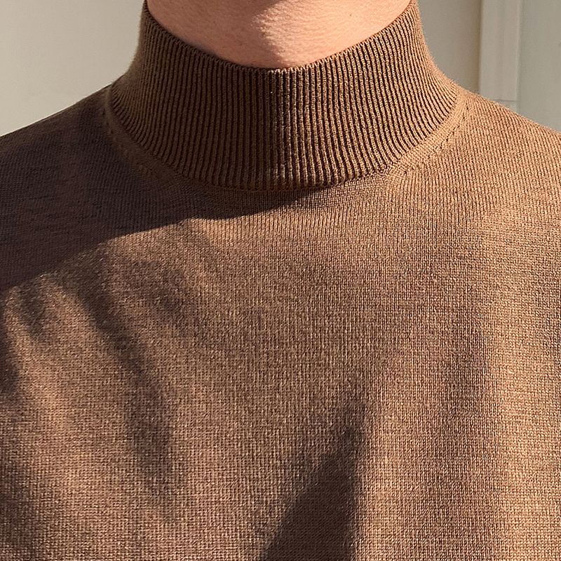 Suéter de medio cuello alto pa - Turtleneck Sweater Men reseña y precio
