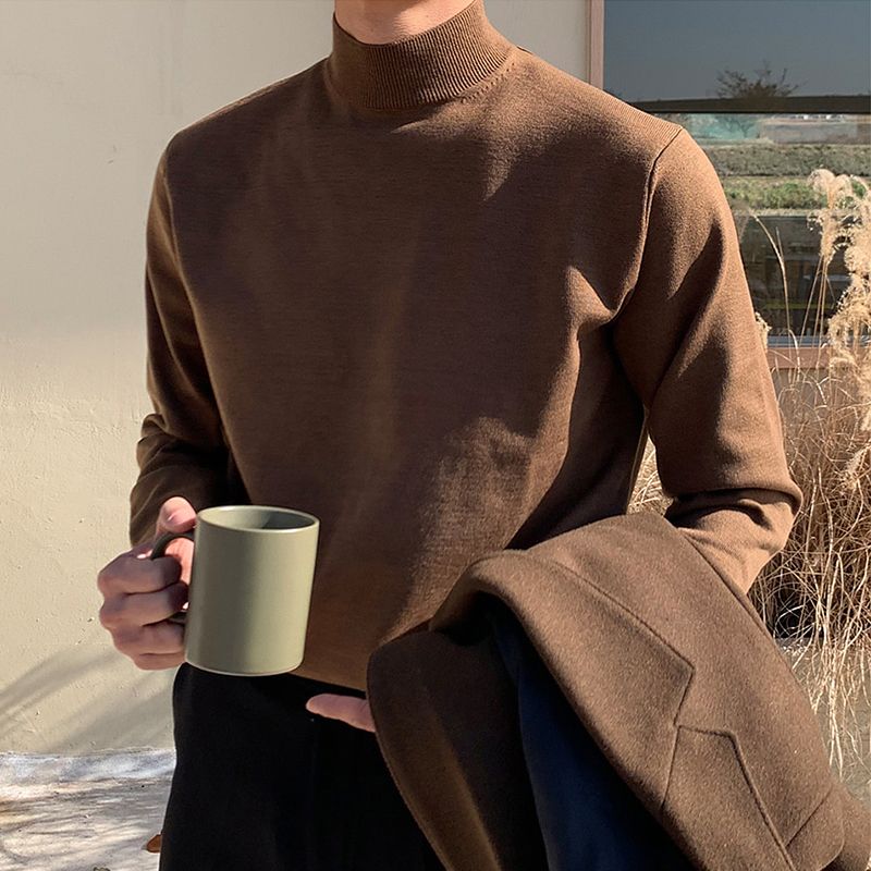 Suéter de medio cuello alto pa - Turtleneck Sweater Men reseña y precio
