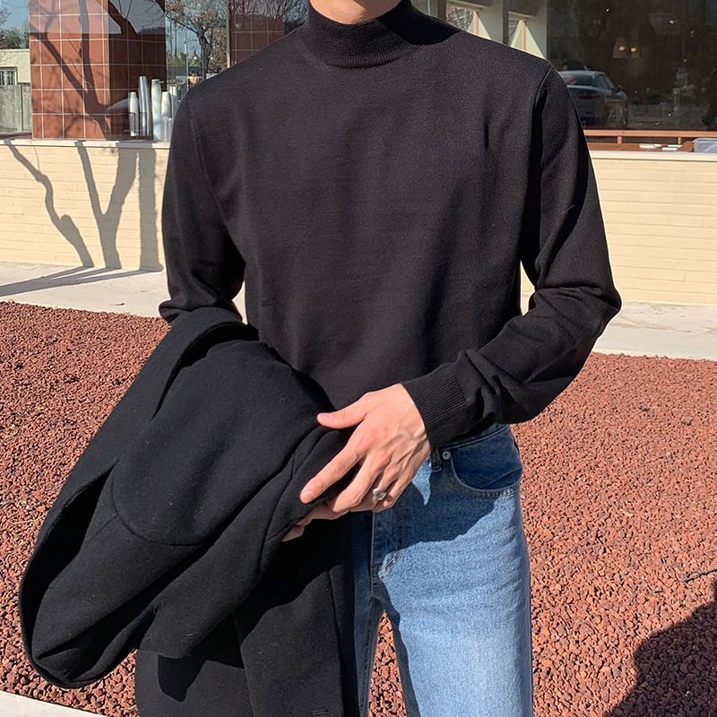 Suéter de medio cuello alto pa - Turtleneck Sweater Men reseña y precio