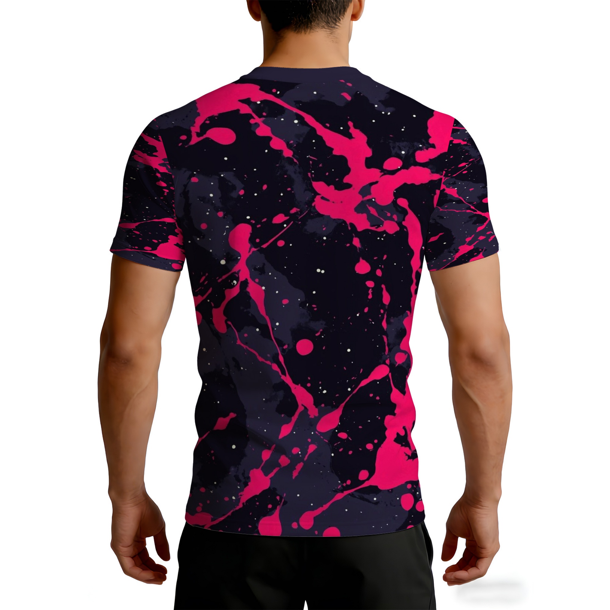 Camiseta de Manga Corta Estilo - Men'S Fashion Pink Shirt reseña y precio