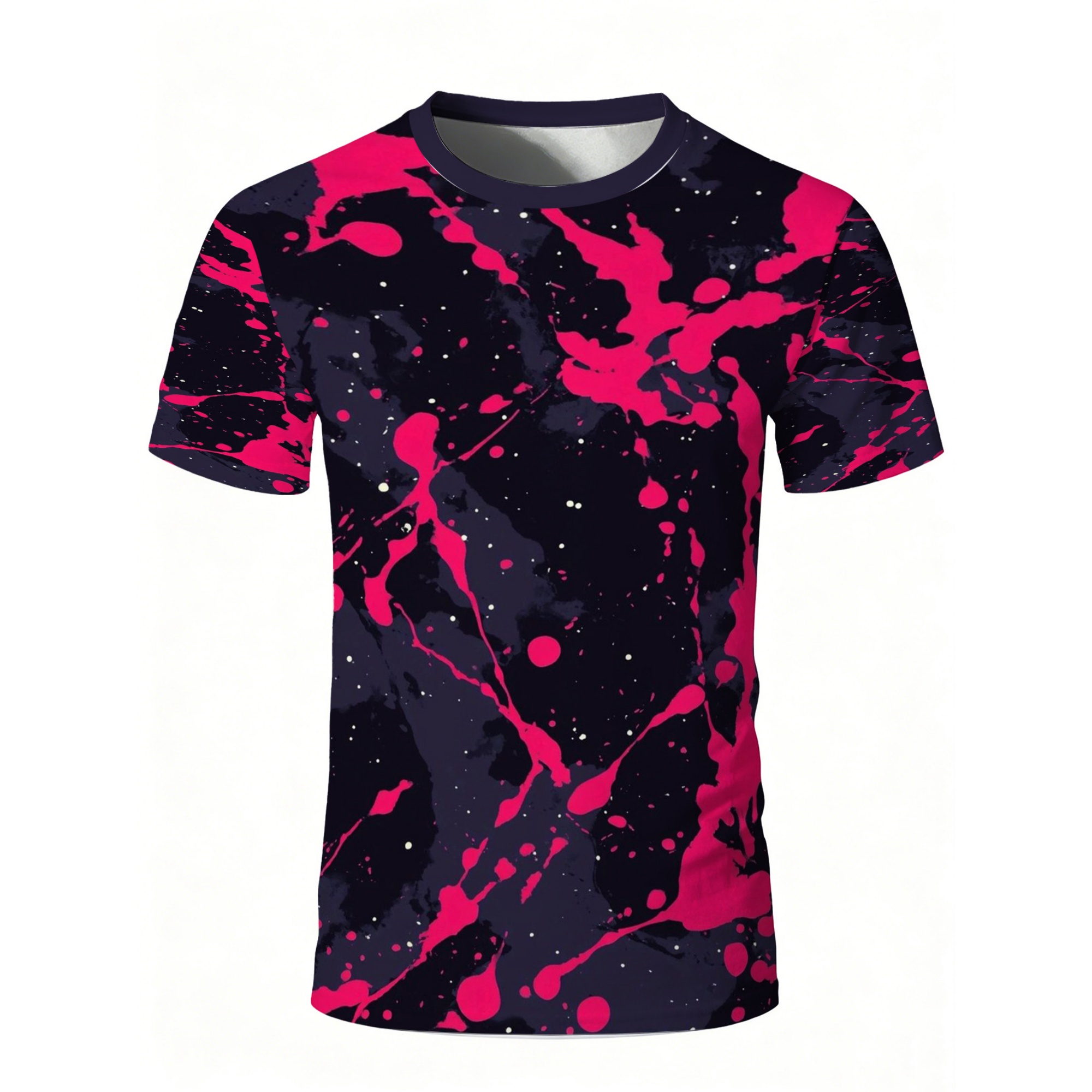 Camiseta de Manga Corta Estilo - Men'S Fashion Pink Shirt reseña y precio