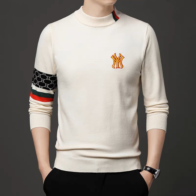 Suéter bordado de marca de dis - Mens Fashion Mullet reseña y precio