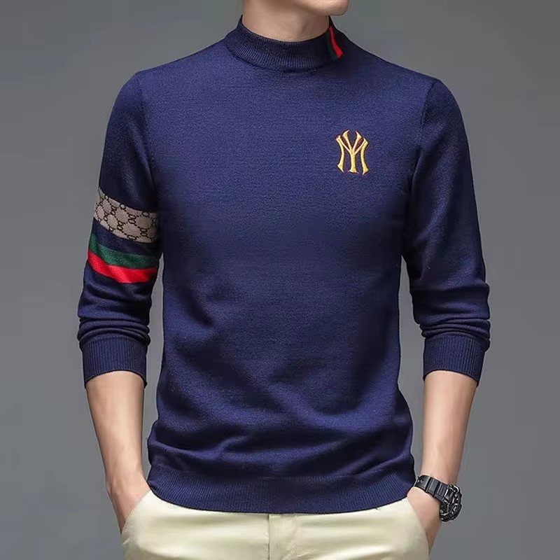 Suéter bordado de marca de dis - Mens Fashion Mullet reseña y precio