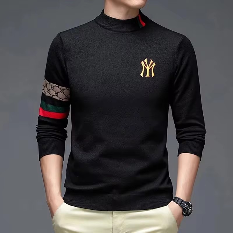 Suéter bordado de marca de dis - Mens Fashion Mullet reseña y precio