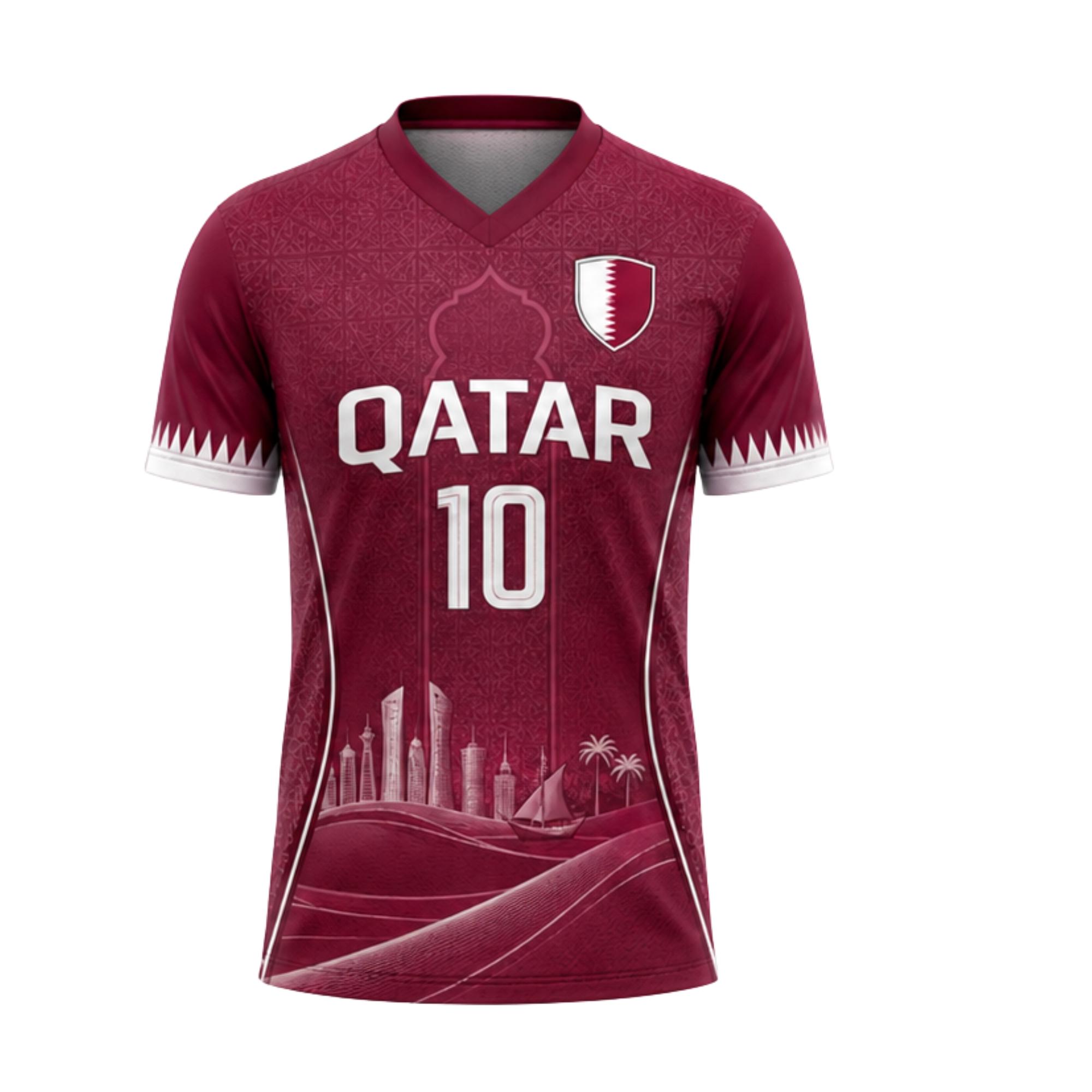 Camiseta de Fútbol de Qatar pa - Men'S Fashion Qatar reseña y precio