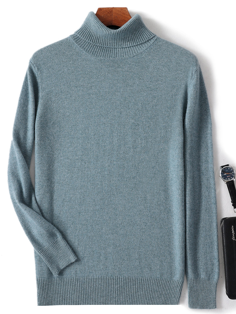 Otoño Invierno hombres jersey  - Turtleneck Sweater Men reseña y precio