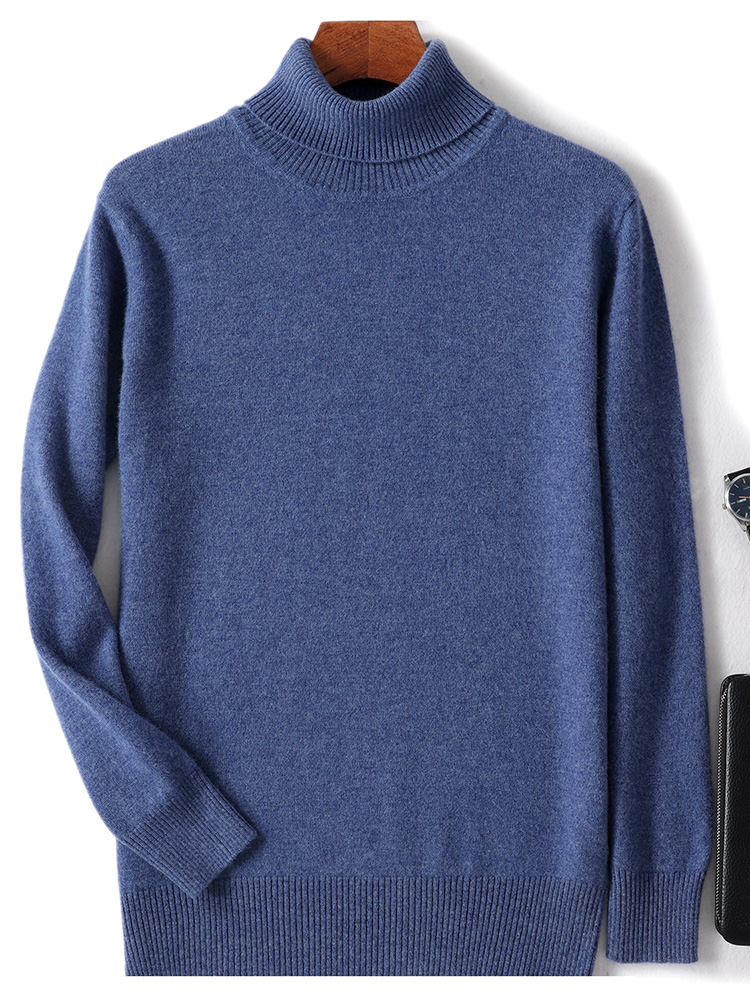 Otoño Invierno hombres jersey  - Turtleneck Sweater Men reseña y precio
