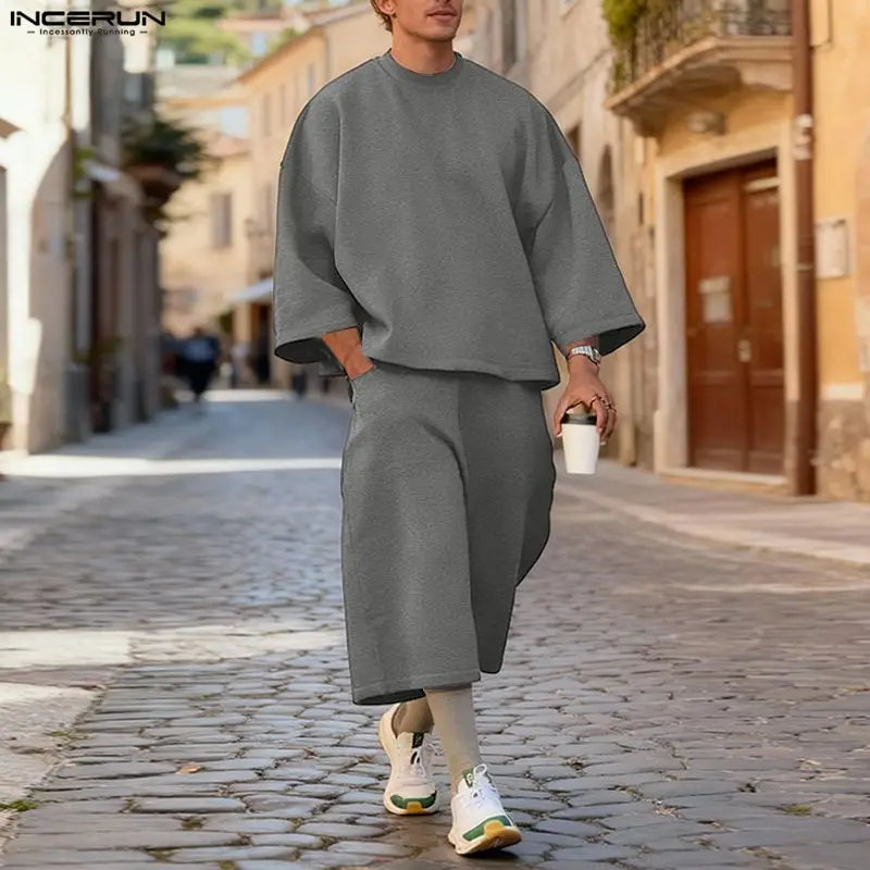 Conjuntos INCERUN para hombre, - Men'S Fashion Color reseña y precio