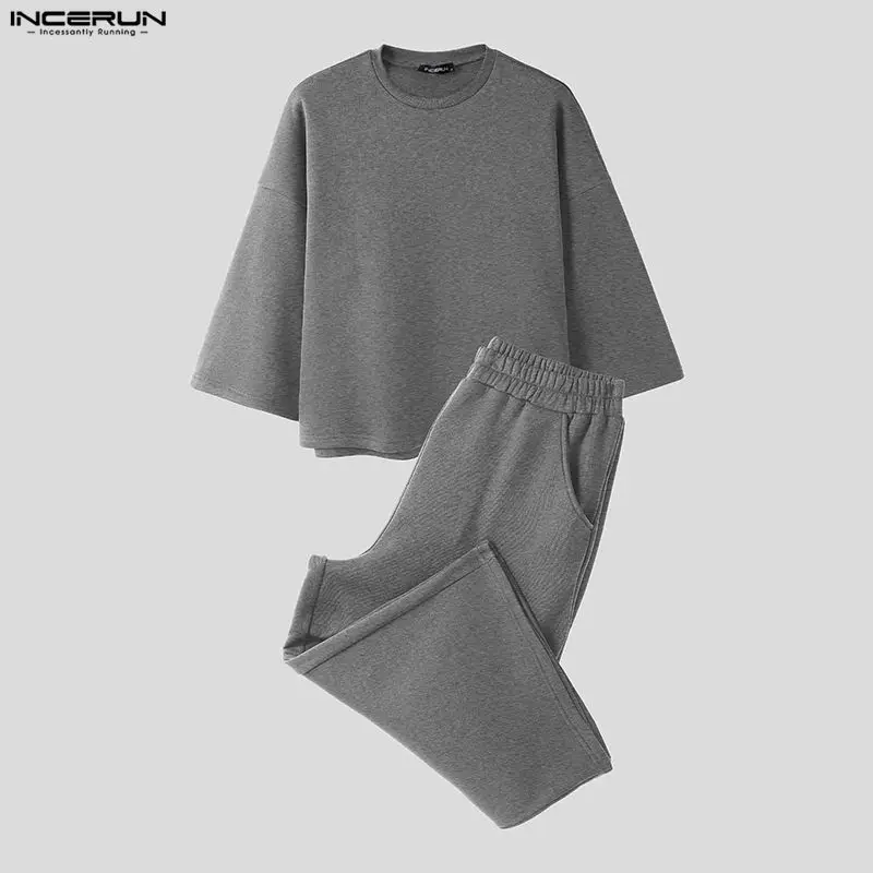 Conjuntos INCERUN para hombre, - Men'S Fashion Color reseña y precio