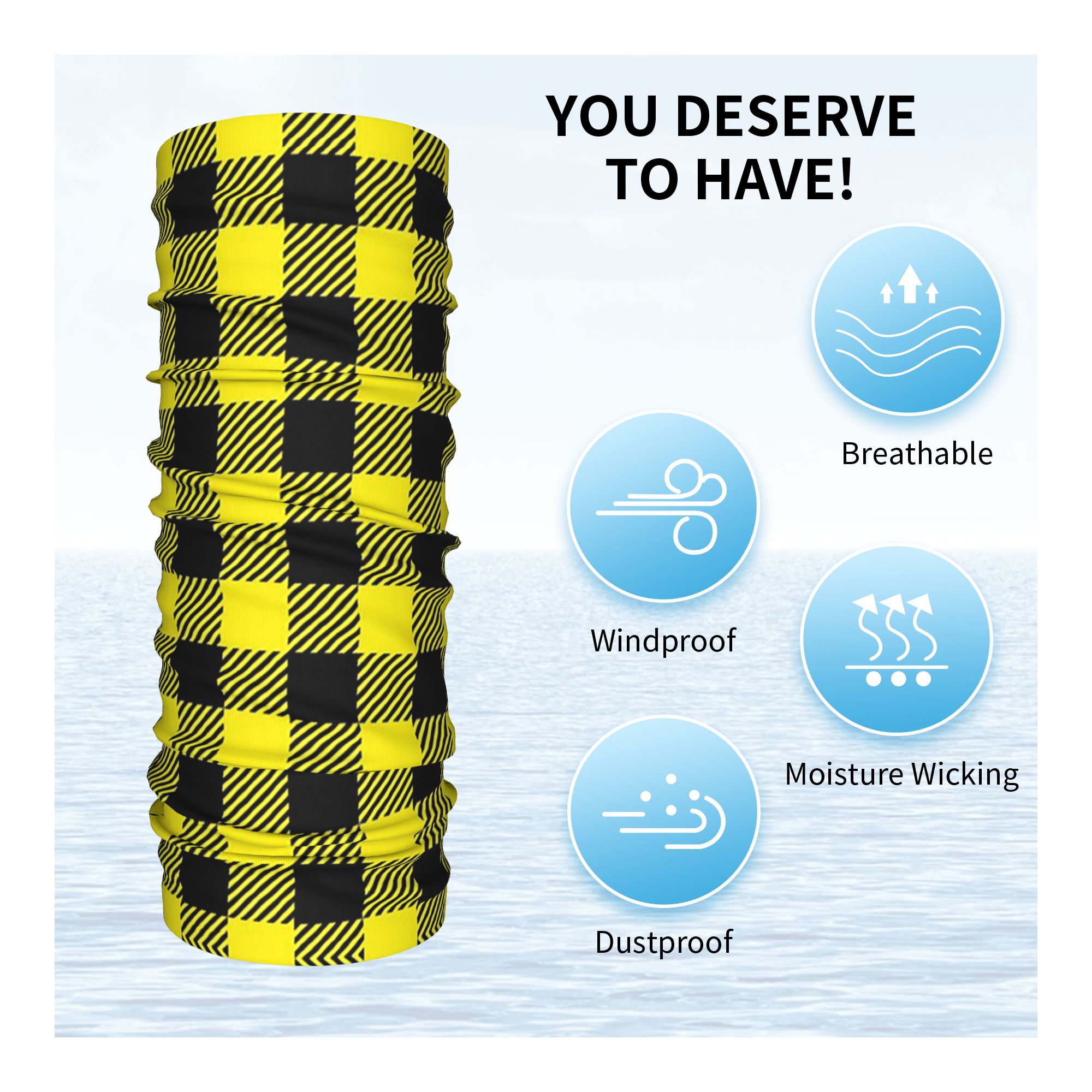 Pañuelo multifuncional con est - Yellow Men'S Fashion reseña y precio