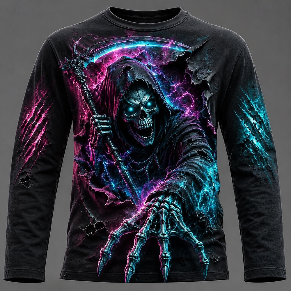 Camiseta de manga larga con es - Men'S Fashion Trends reseña y precio