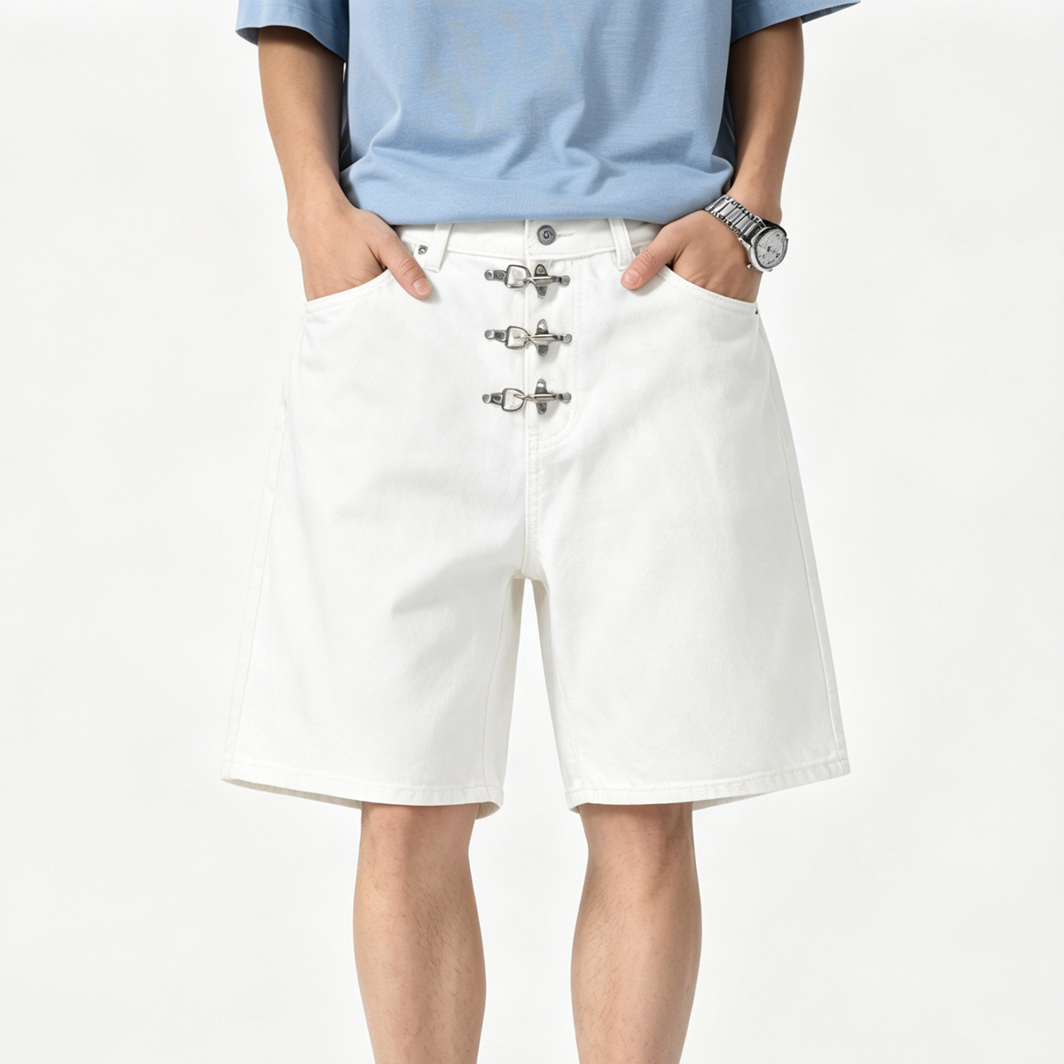 Pantalones Cortos de Mezclilla - Men'S Fashion With Baggy Jeans reseña y precio