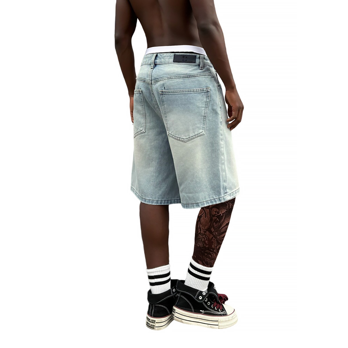Pantalones Cortos de Mezclilla - Men'S Fashion With Baggy Jeans reseña y precio