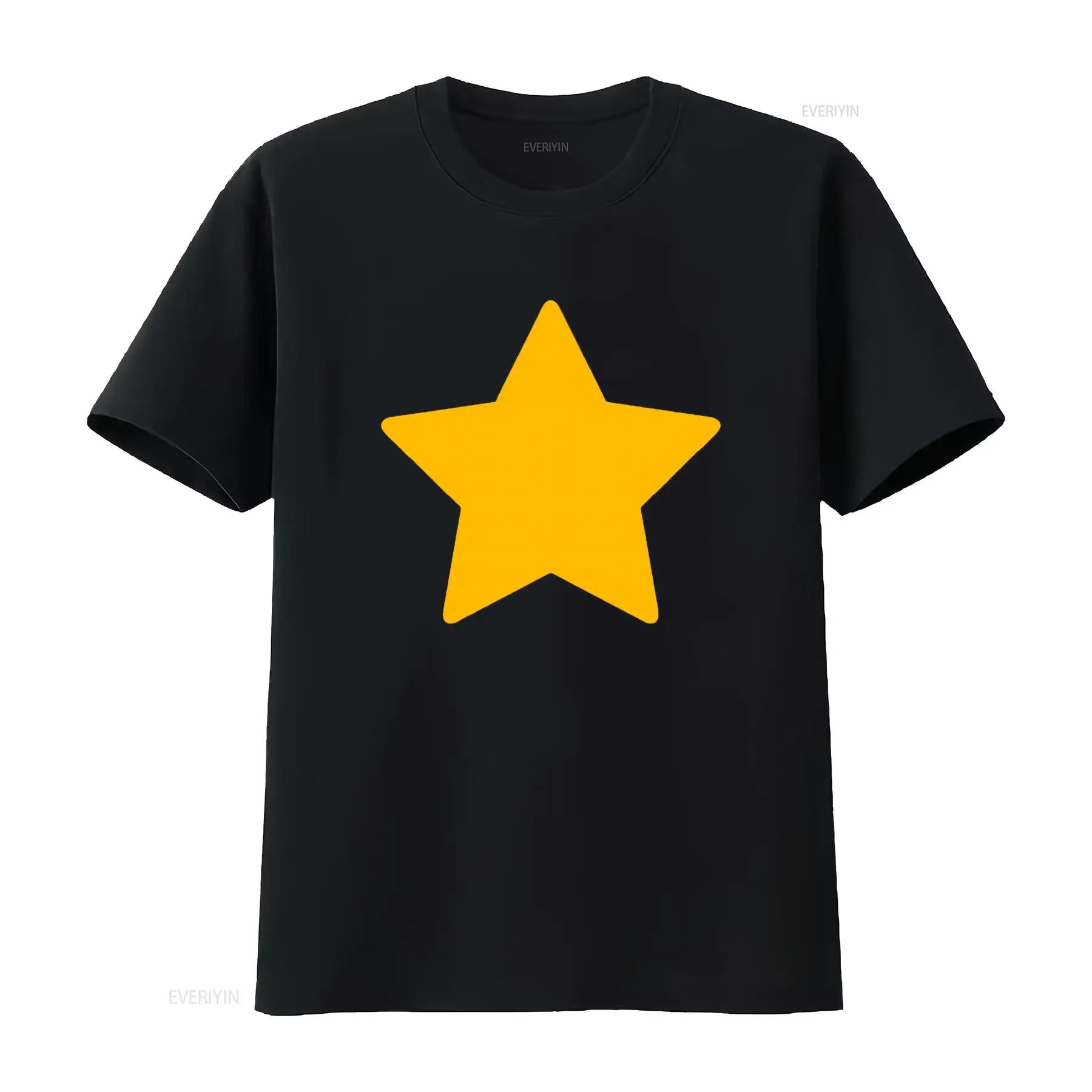 Camiseta con estampado de estr - Yellow Men'S Fashion reseña y precio