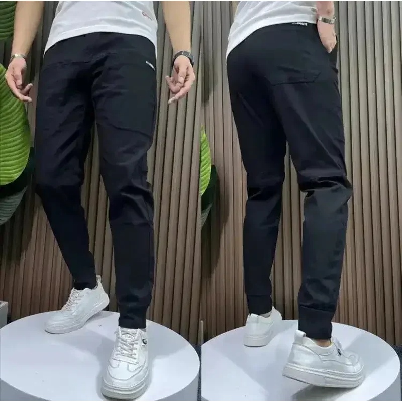 Pantalones Cargo Ajustados de  - Jogger Sweatpants Men reseña y precio