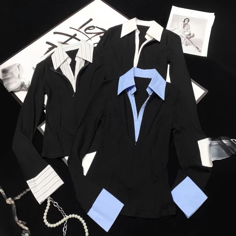 Blusa Elegante de Manga Larga  - Polo Shirt Slim reseña y precio