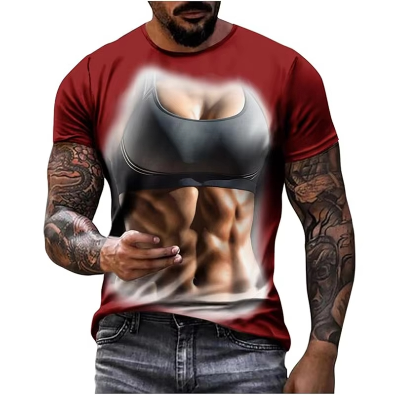 Nueva Camiseta Divertida con E - Muscle Tee Workout reseña y precio