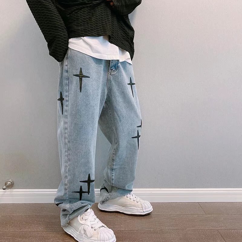 Pantalones vaqueros estampados - Men'S Fashion With Baggy Jeans reseña y precio
