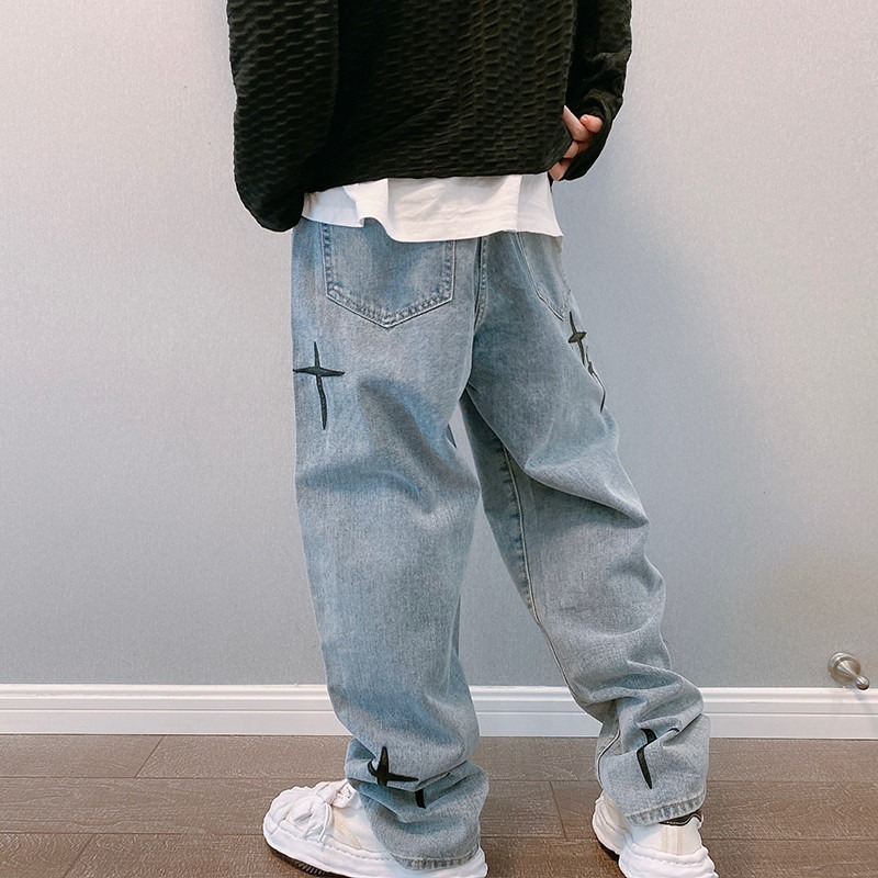 Pantalones vaqueros estampados - Men'S Fashion With Baggy Jeans reseña y precio